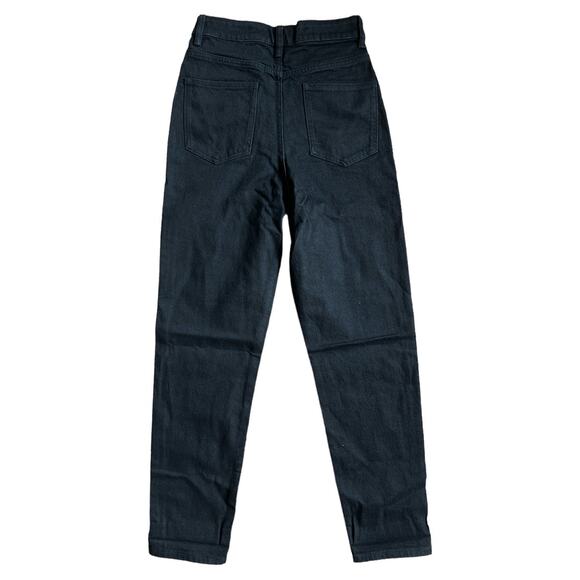 Asos Design Clean Black Slim Mom Jeans, W26L30 - Picture 4 of 10